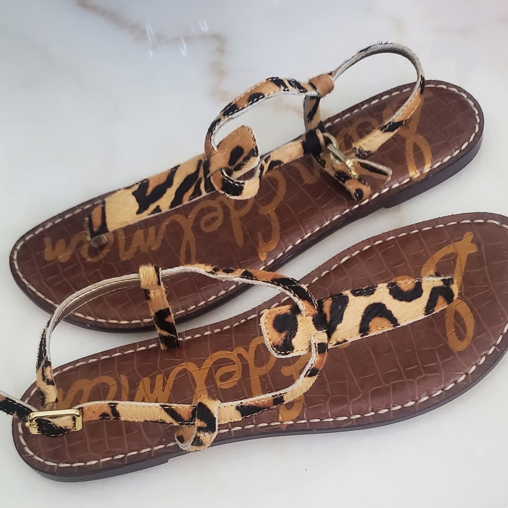 Sam Edelman Leopard Print Sandals